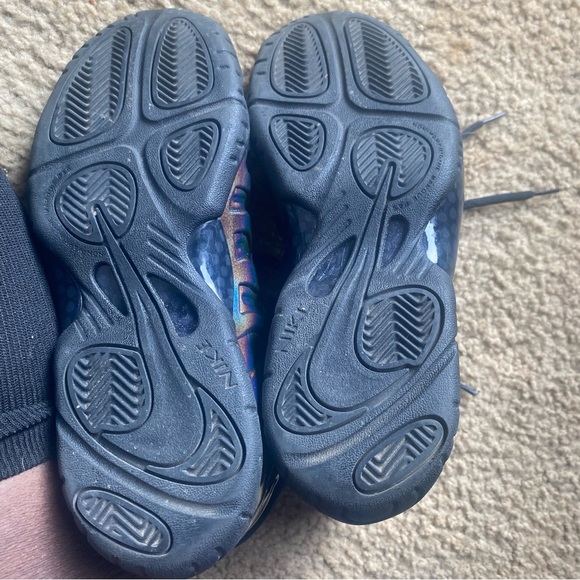 Nike‎ Black/greenish foam posite mid legion Sneakers Sporty Design - Picture 5 of 6